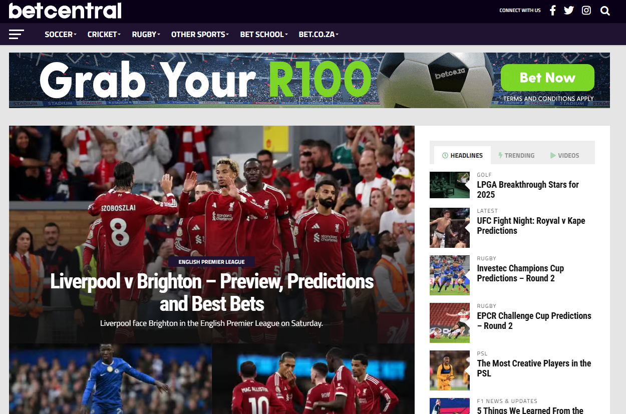 Bet.co.za Bet Central